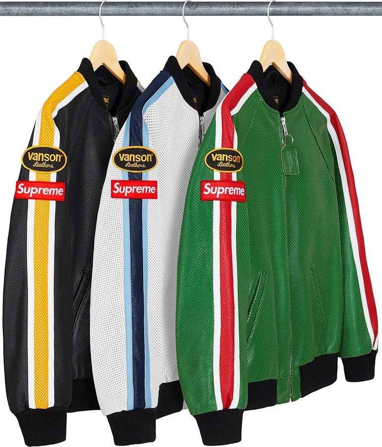 Supreme®/Vanson Leathers® Perforated Bomber Jacket